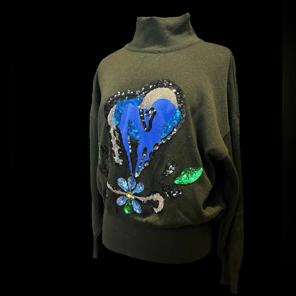 Vintage Escada by Margaretha Ley sequin sweater - Picture 2 of 15